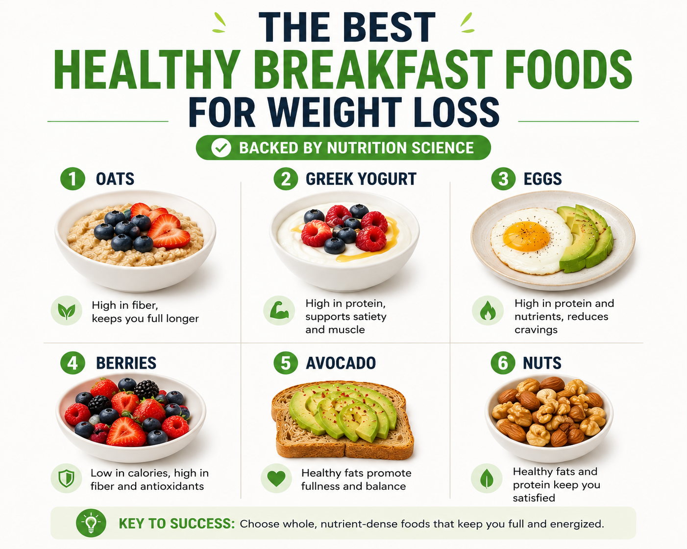 The Best Healthy Breakfast Foods for Weight Loss, Backed by Nutrition Science