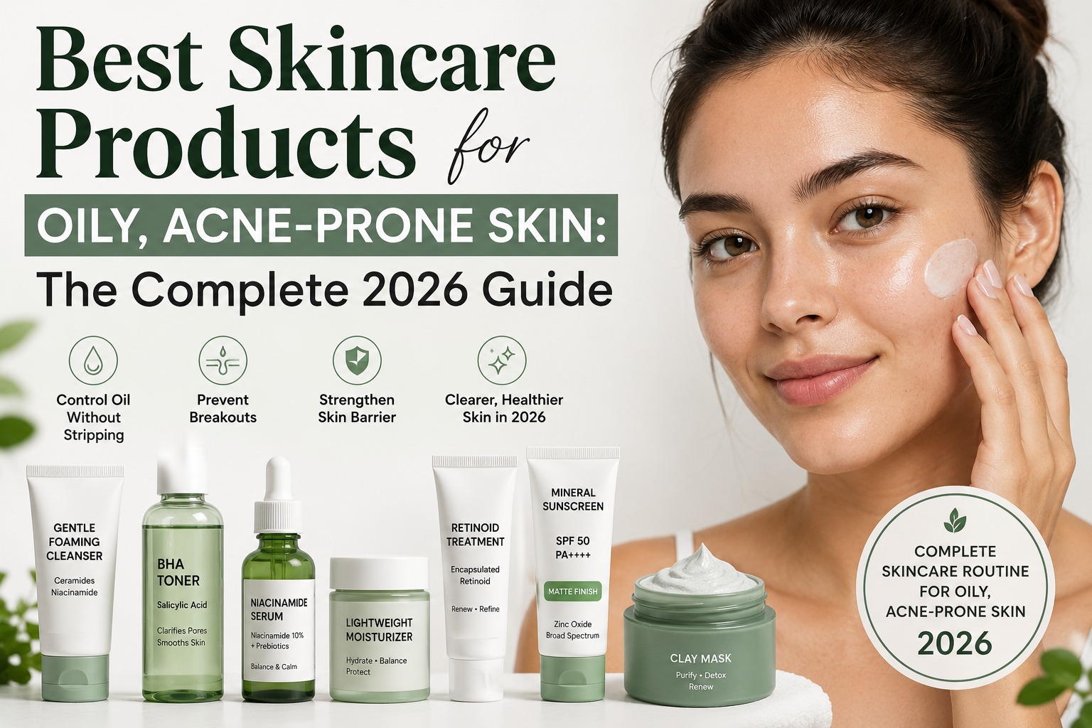 Best Skincare Products for Oily, Acne-Prone Skin: The Complete 2026 Guide