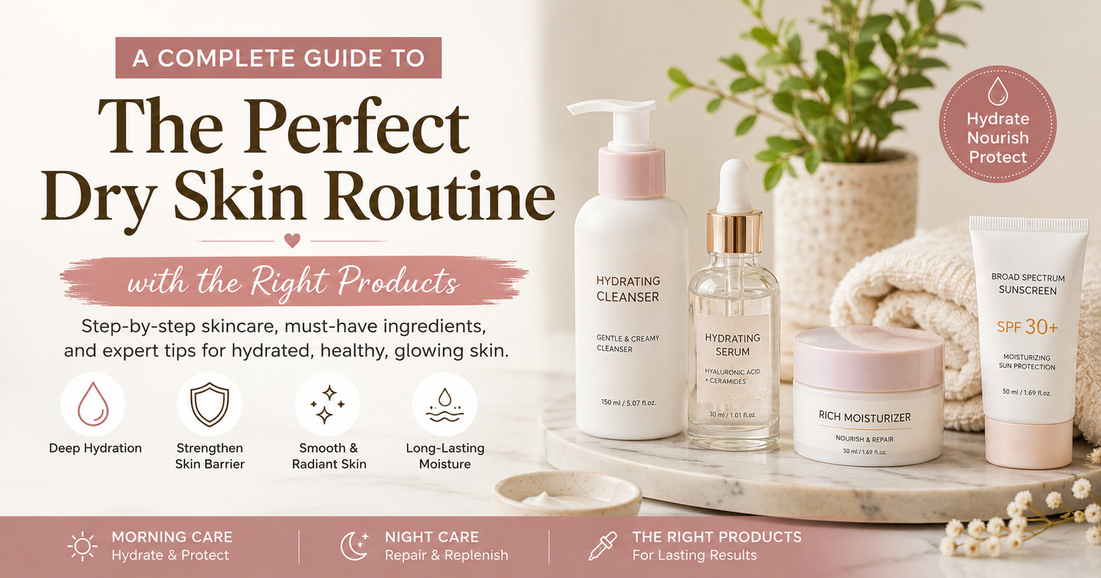 A Complete Guide to the Perfect Dry Skin Routine with the Right Products