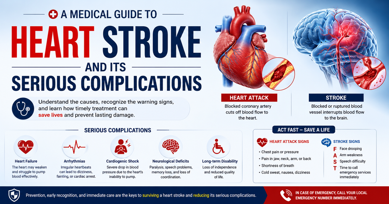 A Medical Guide to Heart Stroke and Its Serious Complications