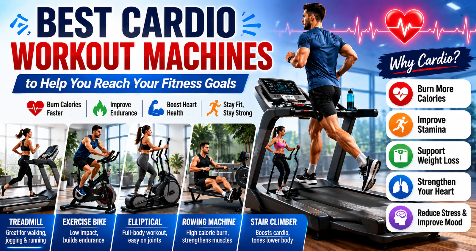 Best Cardio Workout Machines to Help You Reach Your Fitness Goals