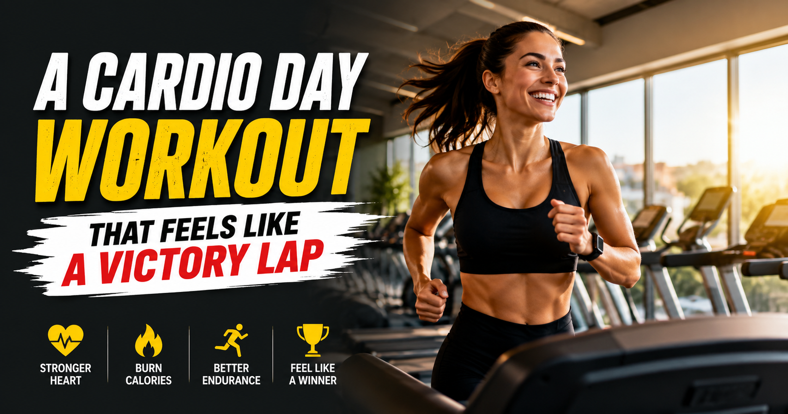 A Cardio Day Workout That Feels Like a Victory Lap