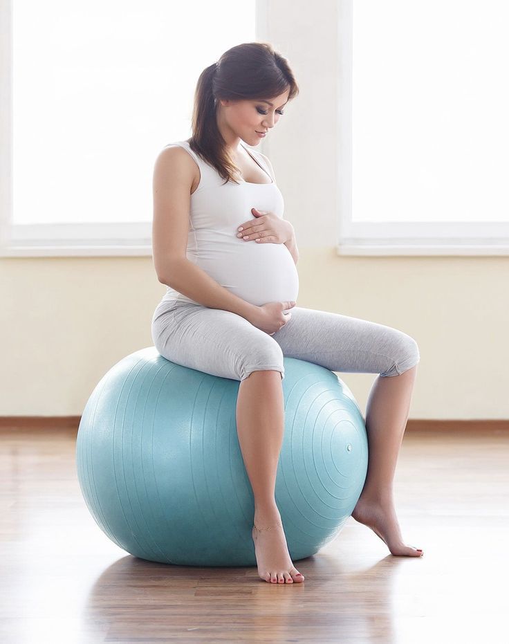 pregnancy yoga ball exercises